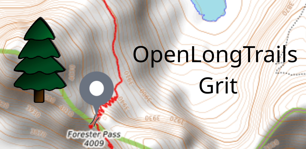 Grit — thruhiking app from OpenLongTrails